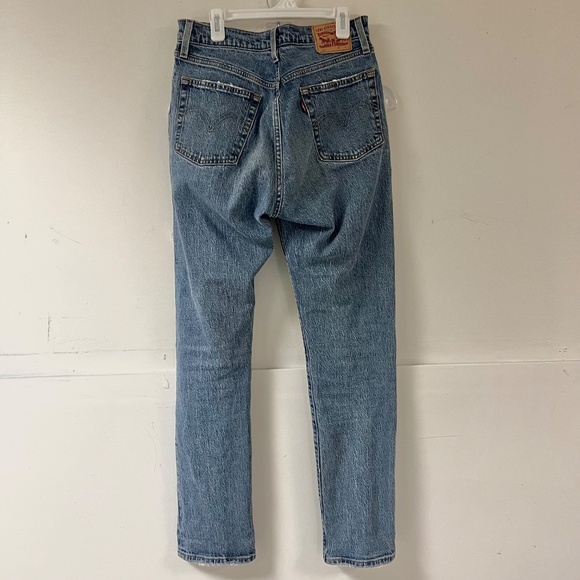 Levis 501 Straight Leg Button Fly 5 Pocket Jeans size 28 - Picture 5 of 9